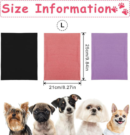3 Pcs Dog Quiet Ear Cover Calming Hoodie Head Wrap Dog Ear Muffs Headband for Noise Reduction Anxiety Relief and Calming Grooming Drying