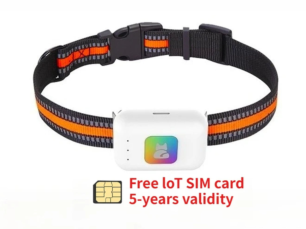 4G Dog GPS Tracker Smart Collar for Pets Dogs Cats No Monthly Fee No Subscription No Hidden Fees Anti-Lost Alarm & Geo-Fence