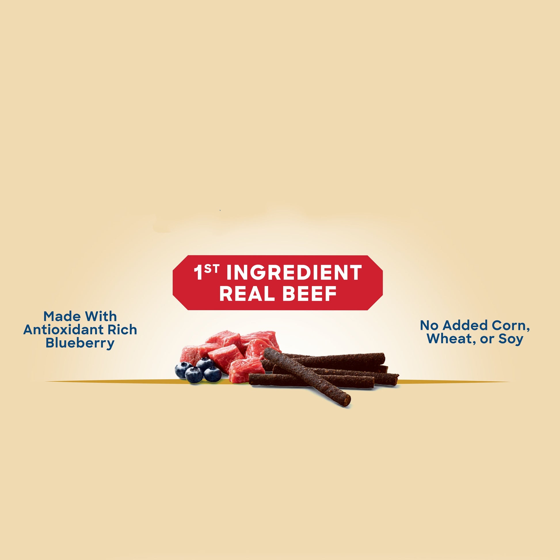 Dry Beef Stick Dog Treats, 24 Oz Bag