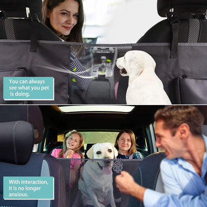 Dog Car Seat Cover,Waterproof Dog Back Seat Covers,Durable Scratch Proof Nonslip, Protector for Pet Back Seat Cover,Car-Accessories, Backseat Pet Hammock