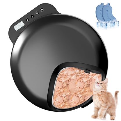 Automatic Cat Feeders 2.4G Wifi, Automatic Dog Food Dispenser, Timed Pet Feeder with 10S Dining Voice Record, 20 Cups/4L Smart Pet Feeder, Auto Pet Feeder for Cats and Small Dogs