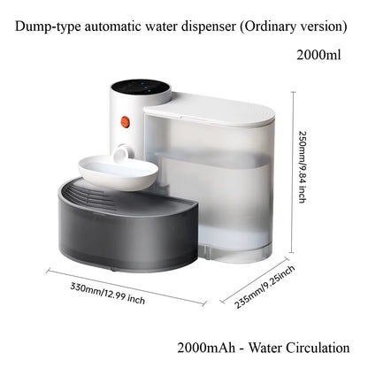 1Pcs Dog and Cat Drinking Fountain Pour-Type Automatic Pet Water Dispensers Rechargeable Automatic Pet Water Fountains Safe