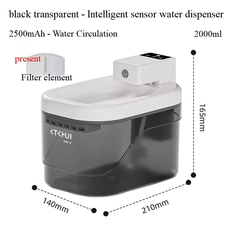 1Pcs Dog and Cat Drinking Fountain Pour-Type Automatic Pet Water Dispensers Rechargeable Automatic Pet Water Fountains Safe