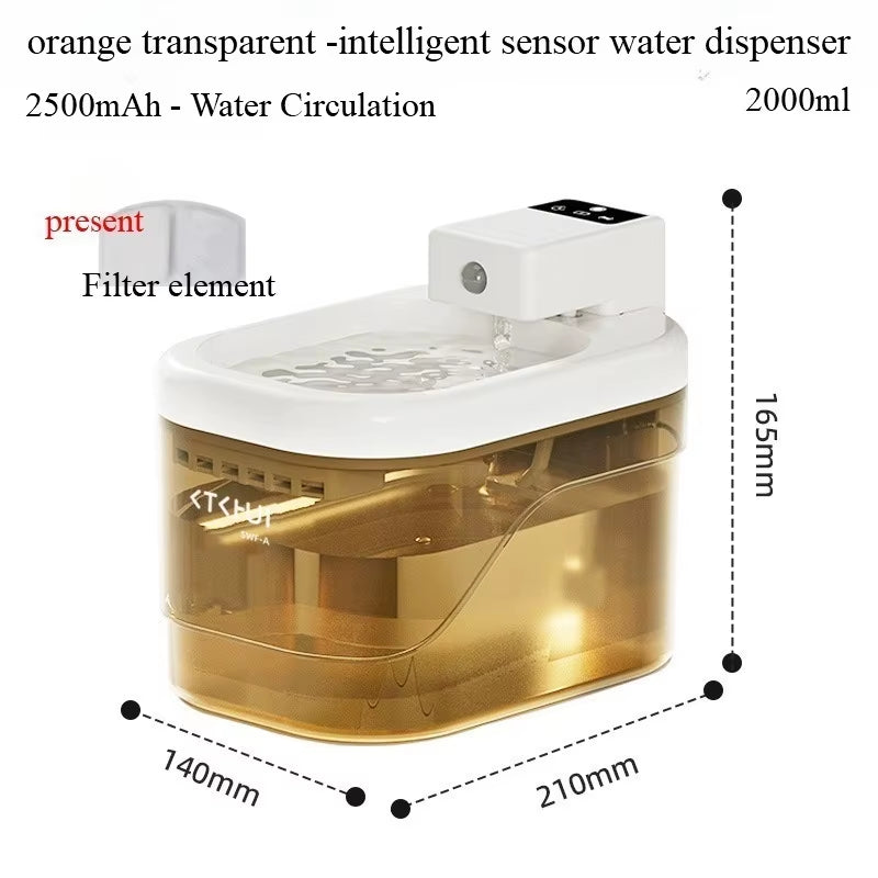 1Pcs Dog and Cat Drinking Fountain Pour-Type Automatic Pet Water Dispensers Rechargeable Automatic Pet Water Fountains Safe