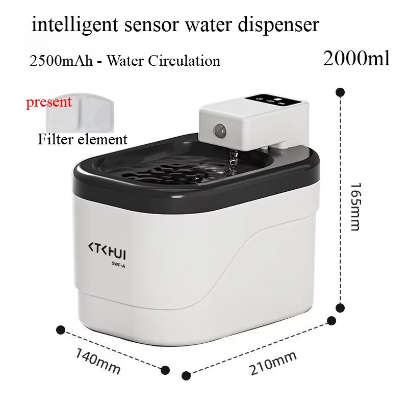 1Pcs Dog and Cat Drinking Fountain Pour-Type Automatic Pet Water Dispensers Rechargeable Automatic Pet Water Fountains Safe