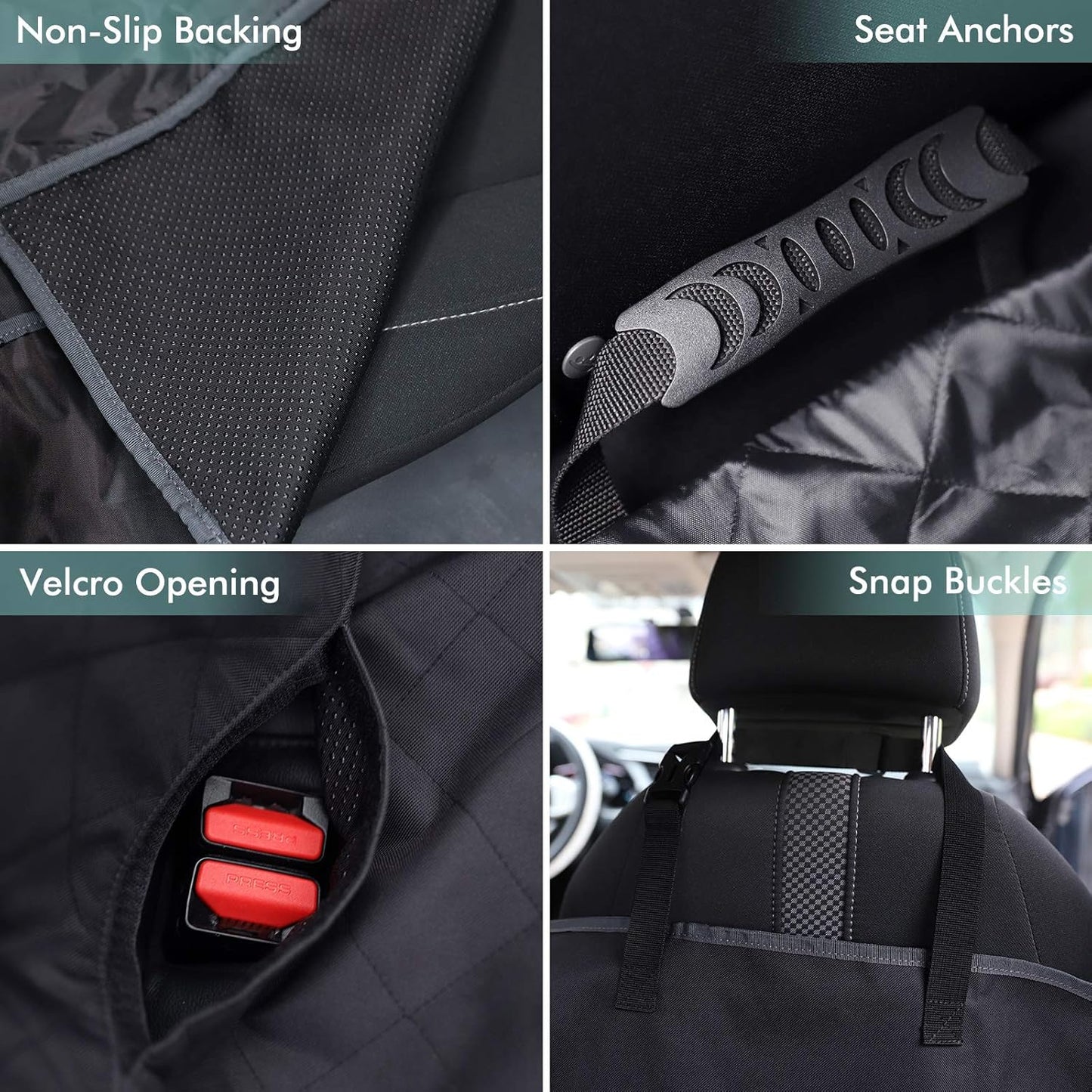 Dog Car Seat Cover,Waterproof Dog Back Seat Covers,Durable Scratch Proof Nonslip, Protector for Pet Back Seat Cover,Car-Accessories, Backseat Pet Hammock