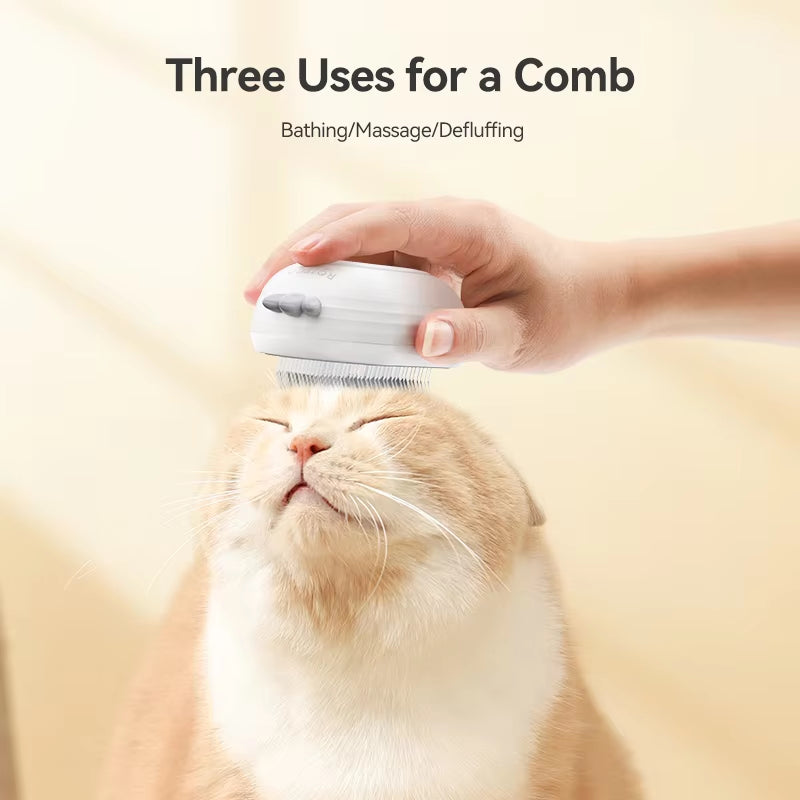 ROJECO Pet Steam Comb Cat Electric Spray Brushes for Dog Hair Removal Combs Pet Hair Grooming Tools Kitten Hair Removal Brushes