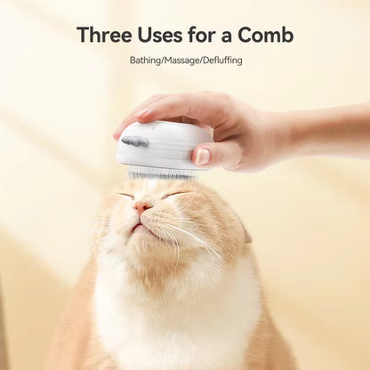 ROJECO Pet Steam Comb Cat Electric Spray Brushes for Dog Hair Removal Combs Pet Hair Grooming Tools Kitten Hair Removal Brushes